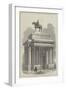 The Great Wellington Statue and Arch-null-Framed Giclee Print