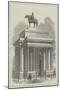 The Great Wellington Statue and Arch-null-Mounted Giclee Print