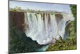 The Great Western Fall, Victoria Falls, 1862-Thomas Baines-Mounted Giclee Print