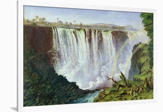 The Great Western Fall, Victoria Falls, 1862-Thomas Baines-Framed Giclee Print