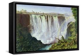 The Great Western Fall, Victoria Falls, 1862-Thomas Baines-Framed Stretched Canvas