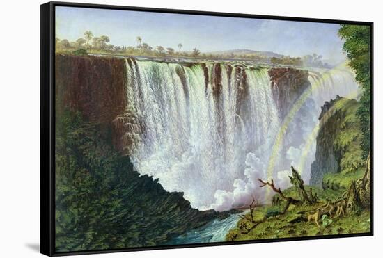 The Great Western Fall, Victoria Falls, 1862-Thomas Baines-Framed Stretched Canvas