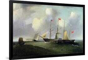 The 'Great Western' Off Portishead, 1838-Joseph Walter-Framed Giclee Print