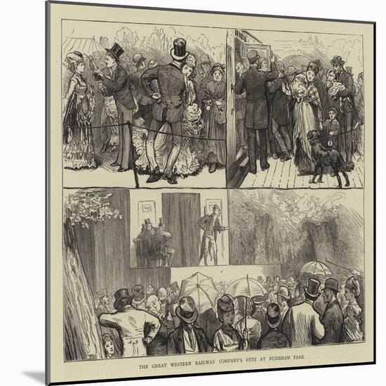 The Great Western Railway Company's Fete at Nuneham Park-William III Bromley-Mounted Giclee Print