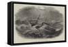 The Great Western Steam-Ship in the Late Gale-null-Framed Stretched Canvas