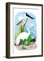 The Great White Egret-Theodore Jasper-Framed Art Print