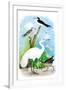 The Great White Egret-Theodore Jasper-Framed Art Print