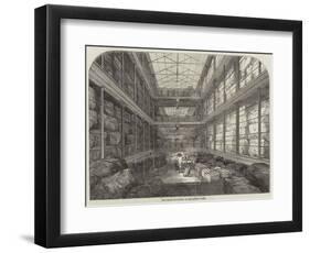 The Great Wool-Floor at the London Docks-null-Framed Giclee Print