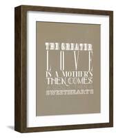 The Greater Love Is A Mothers-null-Framed Art Print