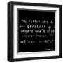 The Greatest Gift-Veruca Salt-Framed Art Print