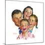 The Greatest Joys Are Shared (or Family of Four)-Norman Rockwell-Mounted Giclee Print