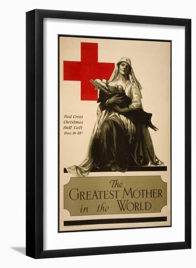 The Greatest Mother in the World, Red Cross Christmas Roll Call Dec. 16-23rd-Alonze Earl Foringer-Framed Art Print