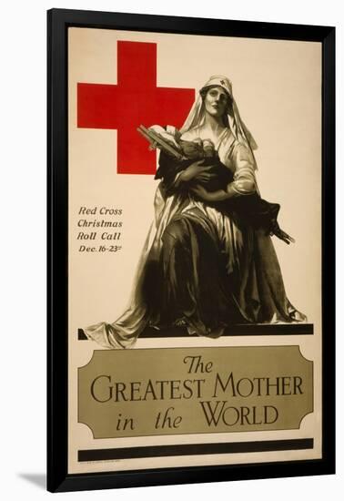 The Greatest Mother in the World, Red Cross Christmas Roll Call Dec. 16-23rd-Alonze Earl Foringer-Framed Art Print