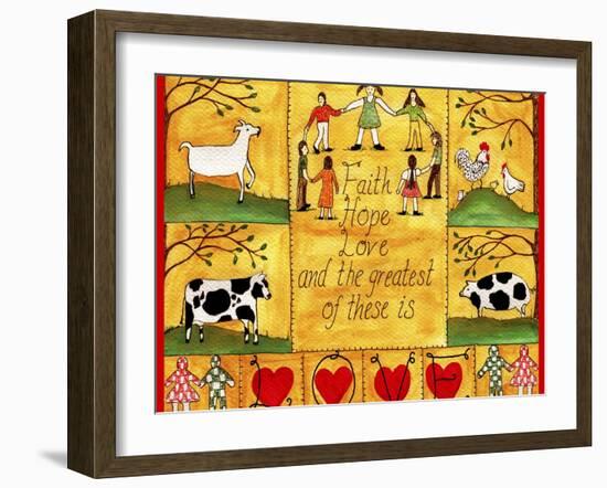 The Greatest of These is Love Lang-Cheryl Bartley-Framed Giclee Print