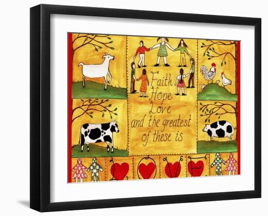 The Greatest of These is Love Lang-Cheryl Bartley-Framed Giclee Print