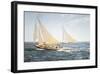 The Greatest Race, Endeavour vs Rainbow, 1934-Montague Dawson-Framed Premium Giclee Print