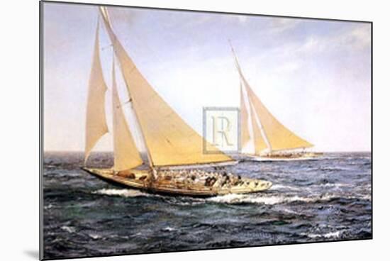 The Greatest Race-Montague Dawson-Mounted Art Print