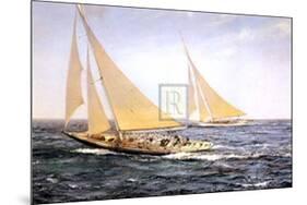 The Greatest Race-Montague Dawson-Mounted Art Print