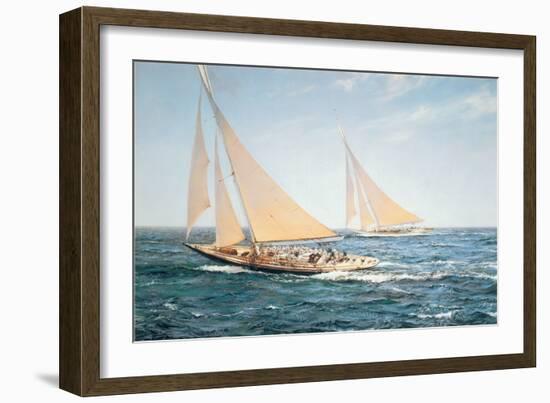 The Greatest Race-Montague Dawson-Framed Art Print