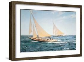 The Greatest Race-Montague Dawson-Framed Art Print