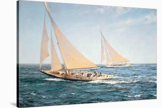 The Greatest Race-Montague Dawson-Stretched Canvas