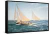 The Greatest Race-Montague Dawson-Framed Stretched Canvas