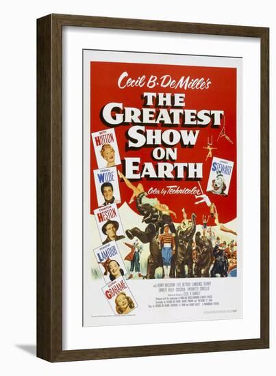 The Greatest Show on Earth, 1952-null-Framed Art Print