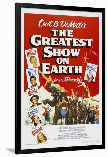 The Greatest Show on Earth, 1952-null-Framed Art Print