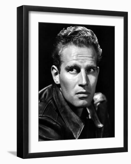 The Greatest Show on Earth, Charlton Heston, 1952-null-Framed Photo