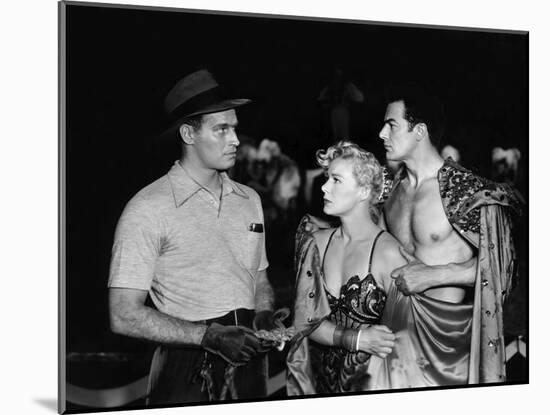 The Greatest Show On Earth, Charlton Heston, Betty Hutton, Cornel Wilde, 1952-null-Mounted Photo