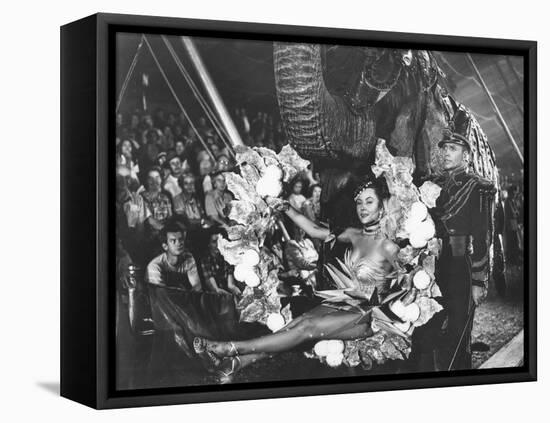 The Greatest Show On Earth, Gloria Grahame, Lyle Bettger, 1952-null-Framed Stretched Canvas