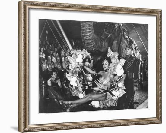 The Greatest Show On Earth, Gloria Grahame, Lyle Bettger, 1952-null-Framed Photo