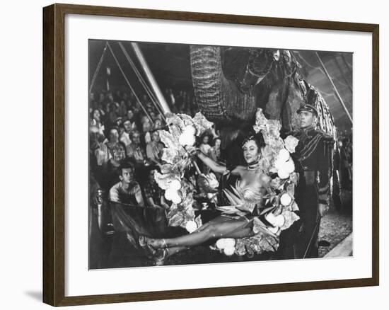 The Greatest Show On Earth, Gloria Grahame, Lyle Bettger, 1952-null-Framed Photo