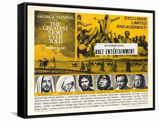 The Greatest Story Ever Told, 1965-null-Framed Stretched Canvas