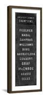 The Greatest Tennis Champions-The Vintage Collection-Framed Giclee Print