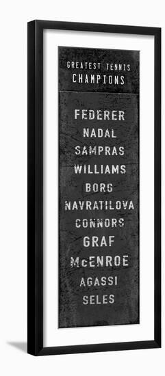 The Greatest Tennis Champions-The Vintage Collection-Framed Giclee Print