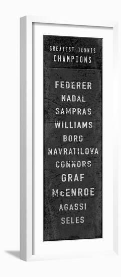 The Greatest Tennis Champions-The Vintage Collection-Framed Giclee Print