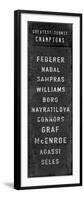 The Greatest Tennis Champions-The Vintage Collection-Framed Giclee Print