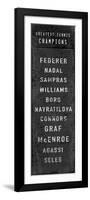 The Greatest Tennis Champions-The Vintage Collection-Framed Giclee Print