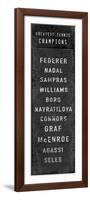 The Greatest Tennis Champions-The Vintage Collection-Framed Giclee Print