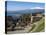 The Greek Amphitheatre and Mount Etna, Taormina, Sicily, Italy, Mediterranean, Europe-Stuart Black-Stretched Canvas