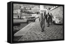 The Greek Bilionnaire Shipowner Aristotle Onassis-Carlo Bavagnoli-Framed Stretched Canvas