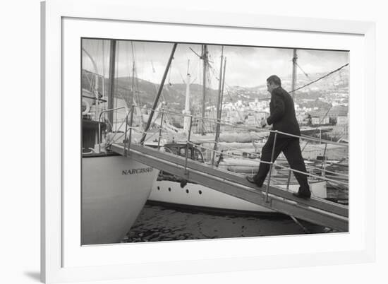 The Greek Billionaire Shipowner Aristotle Onassis-Carlo Bavagnoli-Framed Giclee Print