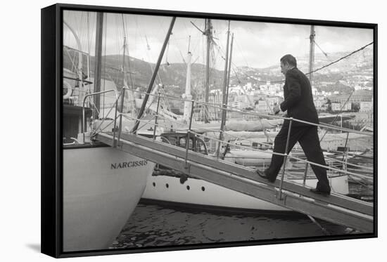 The Greek Billionaire Shipowner Aristotle Onassis-Carlo Bavagnoli-Framed Stretched Canvas