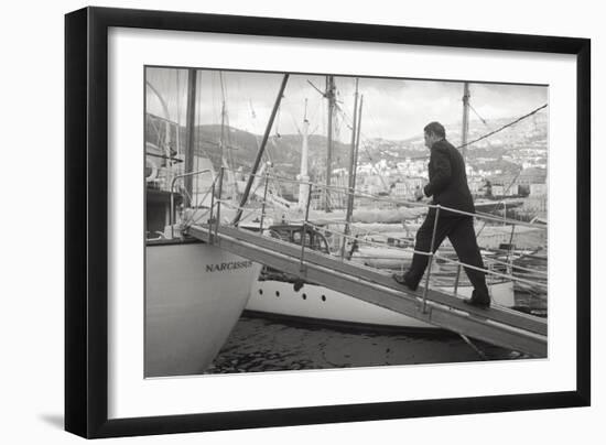 The Greek Billionaire Shipowner Aristotle Onassis-Carlo Bavagnoli-Framed Giclee Print