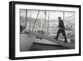 The Greek Billionaire Shipowner Aristotle Onassis-Carlo Bavagnoli-Framed Giclee Print