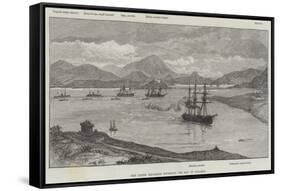 The Greek Squadron Entering the Bay of Salamis-null-Framed Stretched Canvas