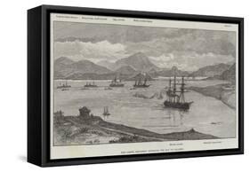 The Greek Squadron Entering the Bay of Salamis-null-Framed Stretched Canvas