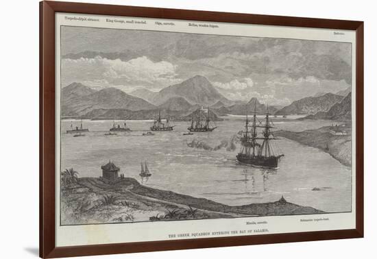 The Greek Squadron Entering the Bay of Salamis-null-Framed Giclee Print