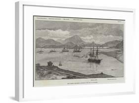 The Greek Squadron Entering the Bay of Salamis-null-Framed Giclee Print